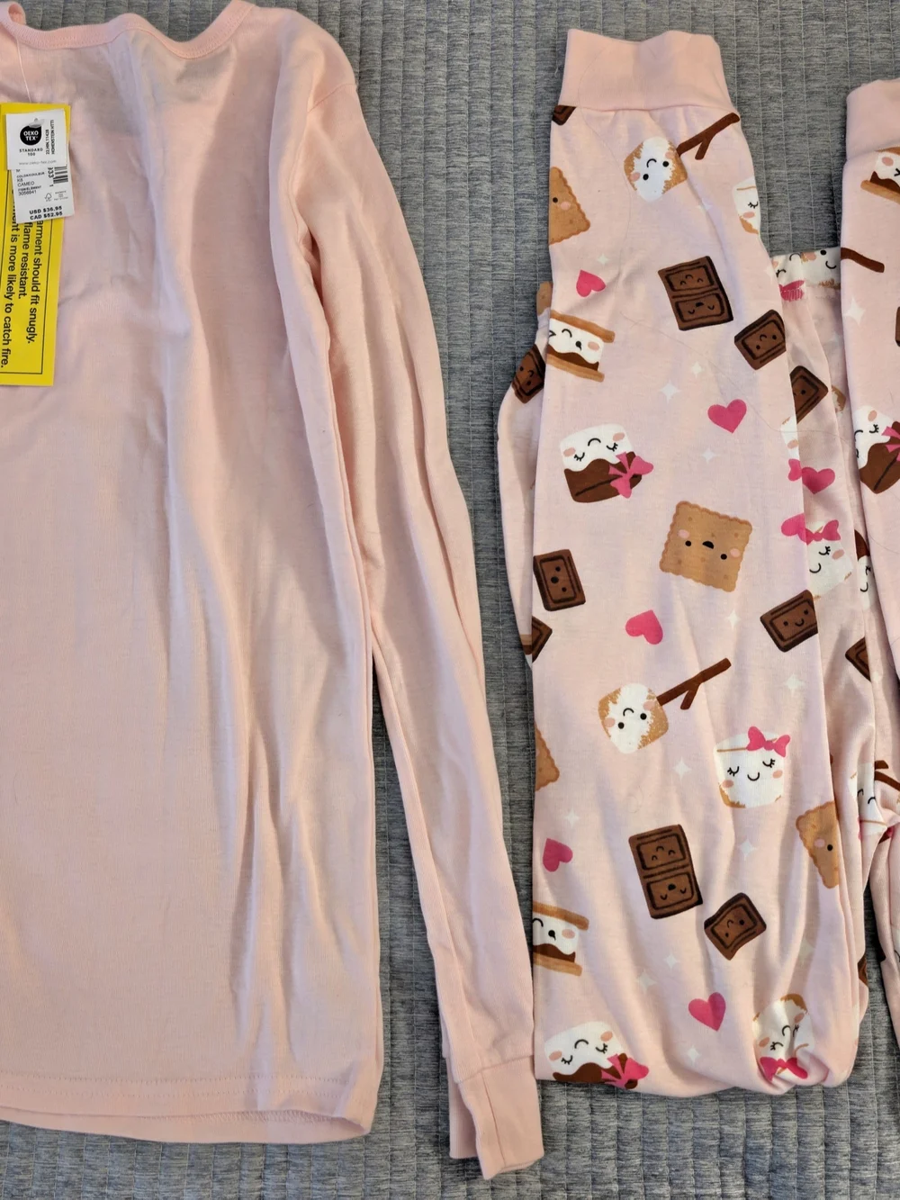 Childrens Place Pink S'mores & Tie-Dye Pajama Set - Girls